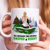 Naughty Couple, All Because Two People Swiped Right, Personalized Mug, Christmas Gifts