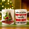 Naughty Green Monster Personalized Gifts For Couple Christmas Coffee Mug 03natn120925