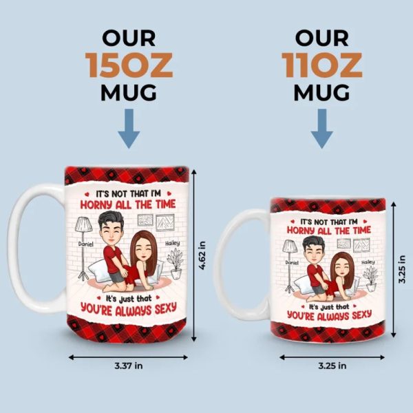 Naughty Vibes Only - Couple Personalized Custom Mug - Gift For Husband Wife, Anniversary