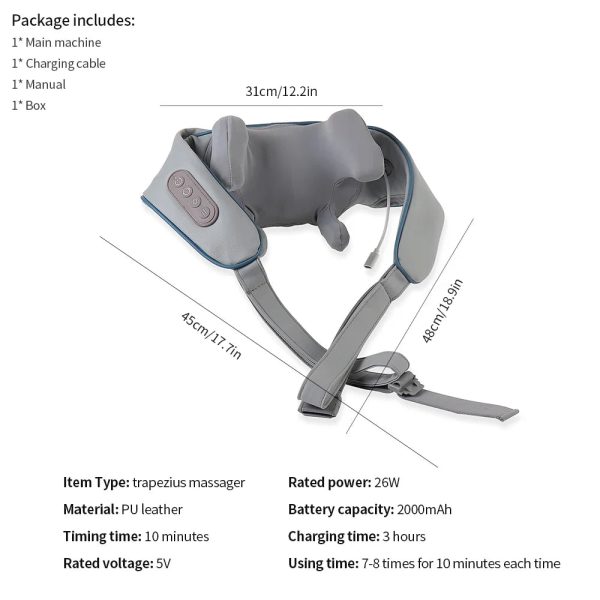 Neck & Shoulder Massager With Heat