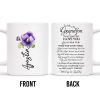 Never Forget That I Love You Grandson Pansy Flower Mug - Personalized Custom Coffee Mug - GSN025_MG