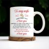 Never Forget That I Love You, Romantic Couple With Bouquet - Personalized Custom Coffee Mug - CPL258_MG