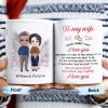 Never Forget That I Love You, Romantic Couple With Bouquet - Personalized Custom Coffee Mug - CPL258_MG