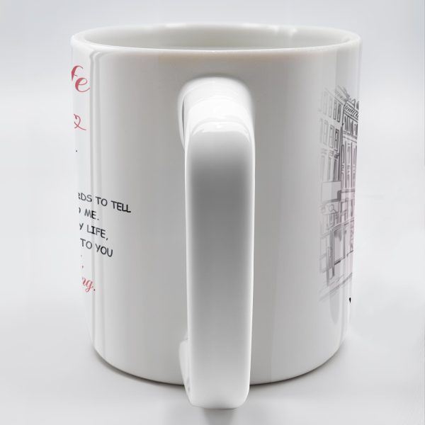 Never Forget That I Love You, Romantic Couple With Bouquet - Personalized Custom Coffee Mug - CPL258_MG