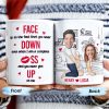 Never Let Me Down, Never Give Up On Me Couple Love - Personalized Custom Coffee Mug - CPL249_MG