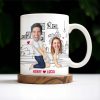 Never Let Me Down, Never Give Up On Me Couple Love - Personalized Custom Coffee Mug - CPL249_MG