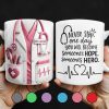 Never Stop, One Day You Will Become Someone's Hope, Someone's Hero, Medical Uniform and Stethoscope - Personalized Custom Coffee Mug - DOC019_MG