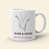 Never Stop Saying I Love You Personalized Couple Mug, Gift For Couple
