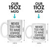 Never Too Far To Drink Together - Bestie Personalized Custom 3D Inflated Effect Printed Mug - Gift For Best Friends, BFF, Sisters