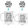 Never Too Far To Have Tea Together - Bestie Personalized Custom 3D Inflated Effect Printed Mug - Gift For Best Friends, BFF, Sisters