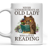 Never Underestimate An Old Lady Who Loves Reading Book Lovers Gift Mug