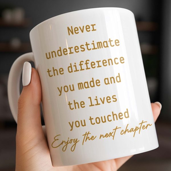 Never Underestimate The Difference You Made - Personalized Custom Coffee Mug - DOC088_MG