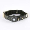 New Leather Airtag Dog Collar Pet Adjustable Collar
