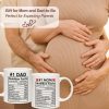 New Mom Dad Coffee Mug for New Parents Couple, Pregnancy Announcement Gift for Expecting Mom and Dad, First Time Parents Gift, Baby Reveal Gift