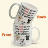 New Version - We'll Be Watching You - Personalized Mug