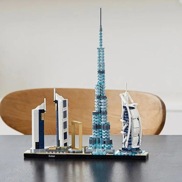 New York London Pairs Dubai Lanmark City Skyline Building Blocks
