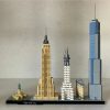 New York London Pairs Dubai Lanmark City Skyline Building Blocks