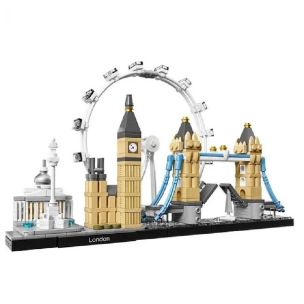 New York London Pairs Dubai Lanmark City Skyline Building Blocks