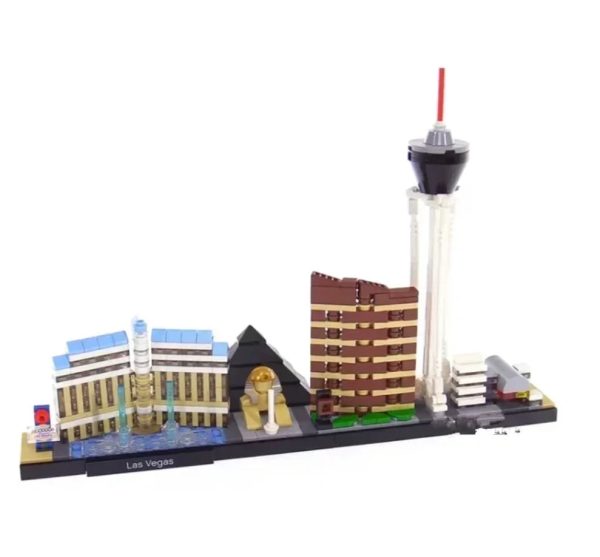 New York London Pairs Dubai Lanmark City Skyline Building Blocks