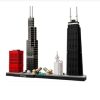 New York London Pairs Dubai Lanmark City Skyline Building Blocks