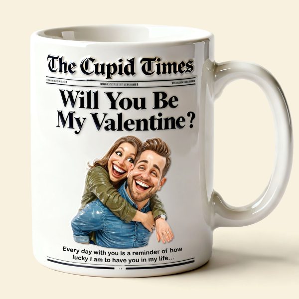 Newspaper Couple Custom Photo Coffee Mug - Personalized Gifts For Couple 01nati070126