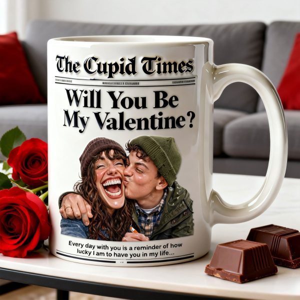 Newspaper Couple Custom Photo Coffee Mug - Personalized Gifts For Couple 01nati070126