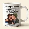 Newspaper Couple Custom Photo Coffee Mug - Personalized Gifts For Couple 01nati070126