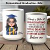 No Body Is Better At Graduating Than You Graduation mug, Custom Chibi ClipArt 890343