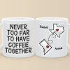 No Distance Can Dim The Light Of True Friendship - Bestie Personalized Custom 3D Inflated Effect Printed Mug - Gift For Best Friends, BFF, Sisters