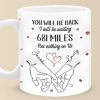 No Distance Is Too Far For Us - Couple Personalized Custom 3D Inflated Effect Printed Mug - Gift For Husband Wife, Anniversary, Long Distance Relationship