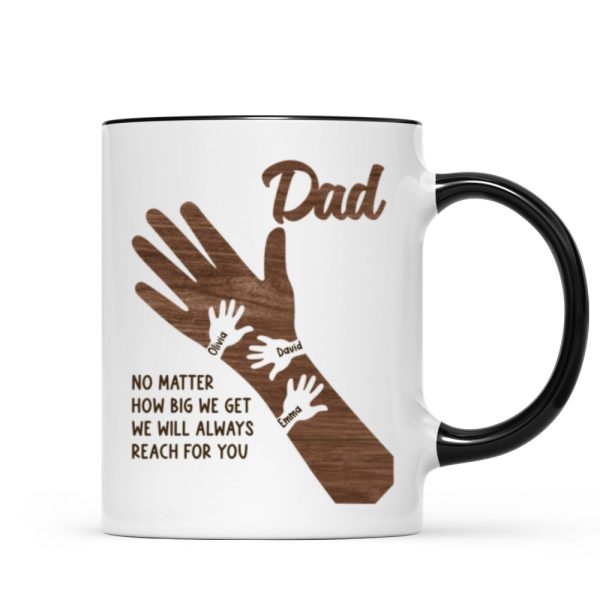 No Matter How Big We Get Personalized Mug, Gift For Dad