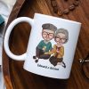 No Matter How Old We Grow I Promise To Ignore How Much You Snore, Old Couple Happiness White Tea Coffee Mug