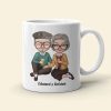 No Matter How Old We Grow I Promise To Ignore How Much You Snore, Old Couple Happiness White Tea Coffee Mug