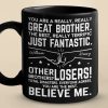 No Matter The Distance, Siblings Are Bound By Heart - Family Personalized Custom Black Mug - Gift For Family Members, Siblings, Brothers, Sisters