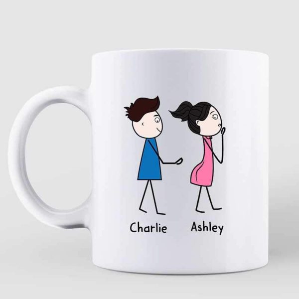 No One Told You Stick Couple Personalized Mug