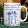 No One Will Ever Be As Entertained By Us As Us Bestie Toile - Personalized White Edge-to-Edge Mug