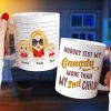 Nobody Test My Gangsta More Than, Gift For Mom, Personalized Mug, Mom And Kids Mug
