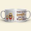 Nobody Test My Gangsta More Than, Gift For Mom, Personalized Mug, Mom And Kids Mug