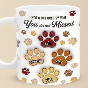 Not All Angels Have Wings, Some Have Fur - Memorial Personalized Custom 3D Inflated Effect Printed Mug - Sympathy Gift For Pet Owners, Pet Lovers
