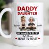 Not Always Eye To Eye But Always Heart To Heart, Cityscape - Personalized Custom Coffee Mug - DAD280_MG