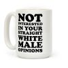 Not Interested In Your Straight White Male Opinions Coffee Mug