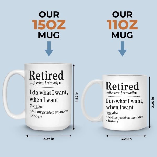 Not My Problem Anymore - Coworker Personalized Custom Mug - Appreciation, Retirement Gift For Coworkers, Work Friends, Colleagues