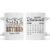 Not My Problem Anymore Retirement Gift Calendar Keepsake Personalized Mug, Farewell Good Luck Gift Coworker, Teacher, Nurse