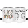 Not My Problem Anymore Retirement Gift Calendar Keepsake Personalized Mug, Farewell Good Luck Gift Coworker, Teacher, Nurse