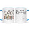 Not My Problem Anymore Retirement Gift Calendar Keepsake Personalized Mug, Farewell Good Luck Gift Coworker, Teacher, Nurse