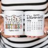 Not My Problem Anymore Retirement Gift Calendar Keepsake Personalized Mug, Farewell Good Luck Gift Coworker, Teacher, Nurse
