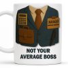 Not Your Average Boss, Suit and Accessories - Personalized Custom Coffee Mug - OFW004_MG