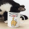 Nothing Butt Thanks Dad Personalized Cat Mom/Dad Mug, Gift For Cat Lovers