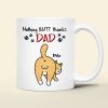 Nothing Butt Thanks Dad Personalized Cat Mom/Dad Mug, Gift For Cat Lovers