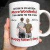 Nothing In Life Has Been More Wonderful Than Having You For A Son, Back View of Mother and Son - Personalized Custom Coffee Mug - SON045_MG